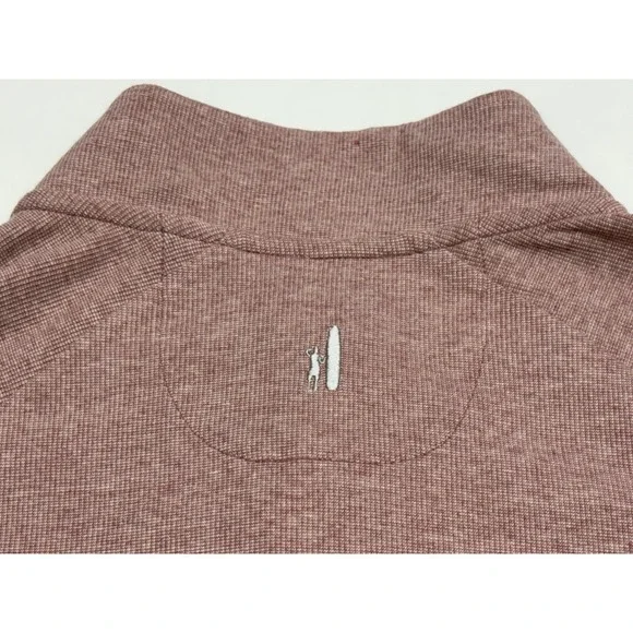 NWT Johnnie-O Whaling Snap Henley Malibu Red Salmon Cotton Blend Pullover 2XL